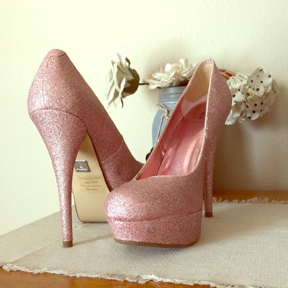 Pink Sparkle Stilletos
